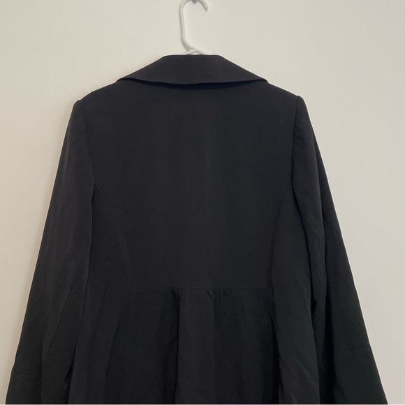 LANE BRYANT Plus Size Solid Black Three Button Long Duster Work Blazer or Jacket - Picture 12 of 14